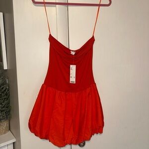 NWT Urban Outfitters Kimchi Blue Strapless Bubble Dress Small